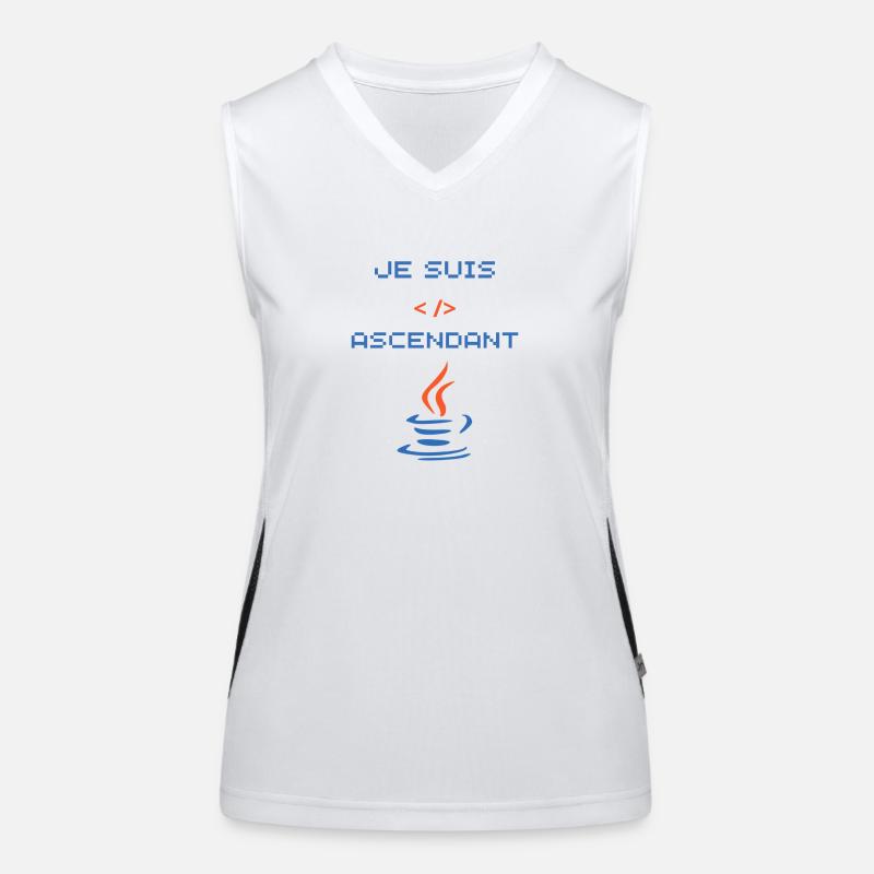 Gift for Java Developer Women's Functional Contrast Tank Top