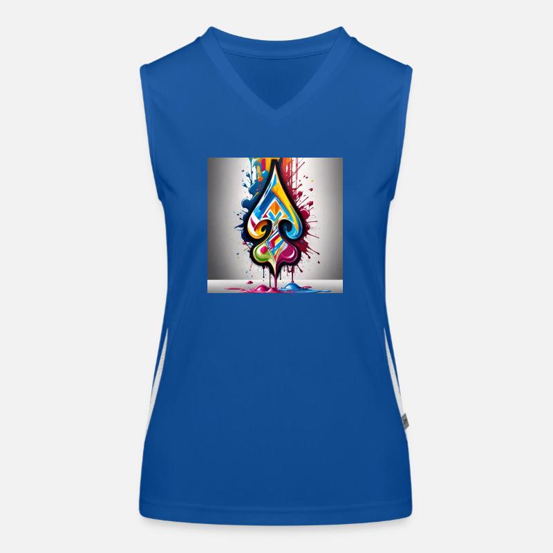 Graffiti Bêches Débardeur respirant contrasté Femme