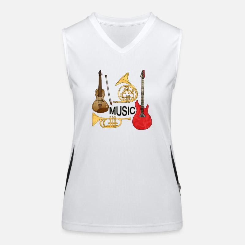 Instruments de musique Débardeur respirant contrasté Femme