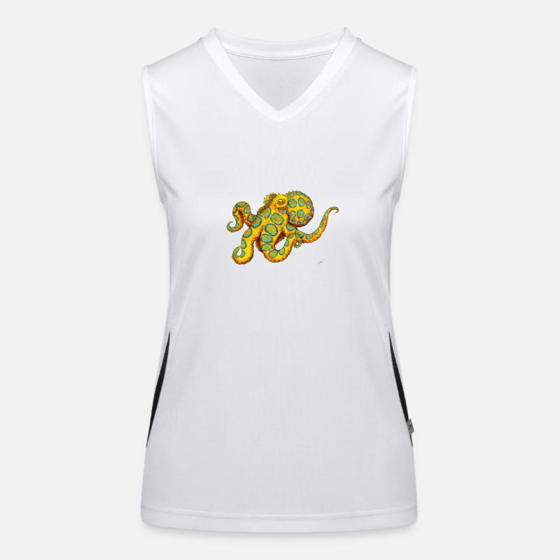 BLUE-RINGED OCTOPUS Women's Functional Contrast Tank Top