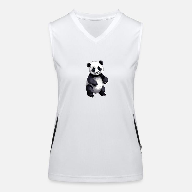 Panda Funktionelles Kontrast-Tank Top für Frauen