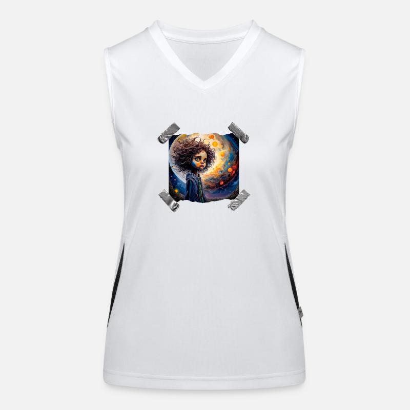 Moon Girl Funktionelles Kontrast-Tank Top für Frauen