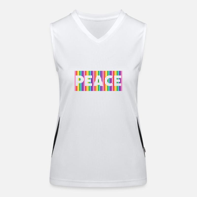 Pride Peace Women's Functional Contrast Tank Top