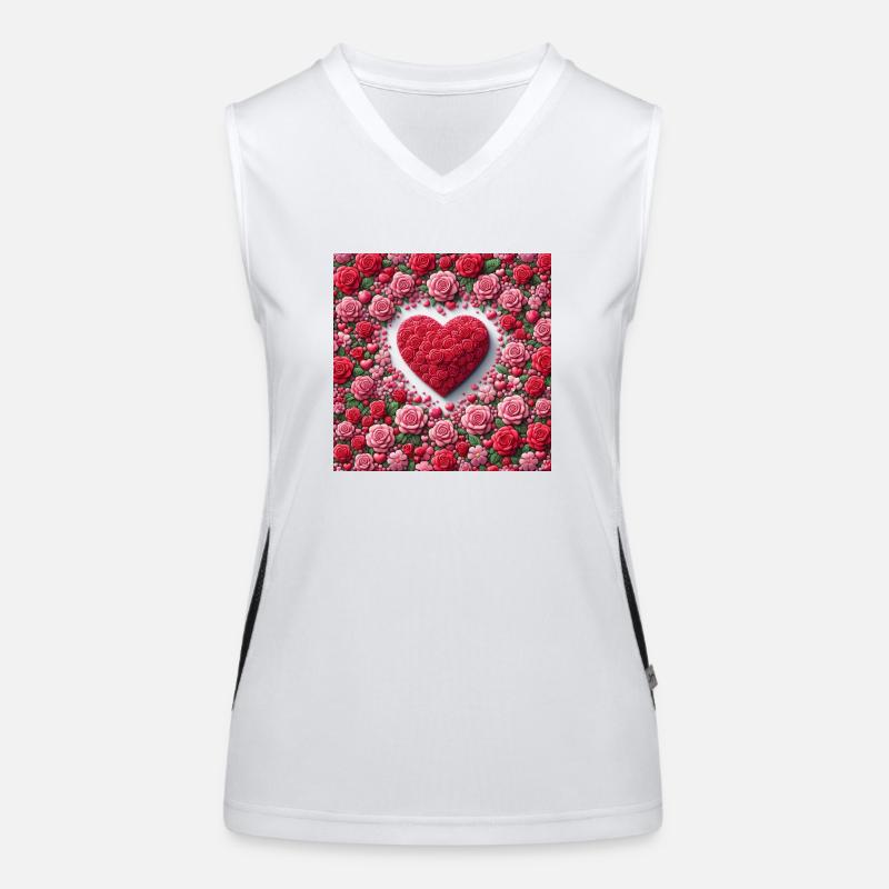 Joyeuse Saint-Valentin Débardeur respirant contrasté Femme