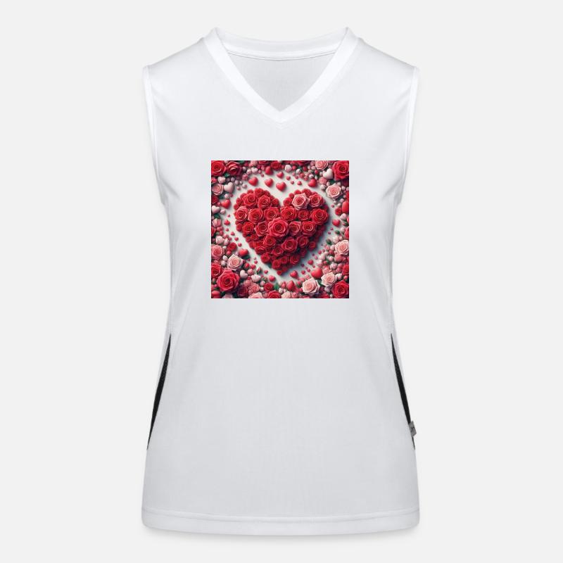 Joyeuse Saint-Valentin Débardeur respirant contrasté Femme