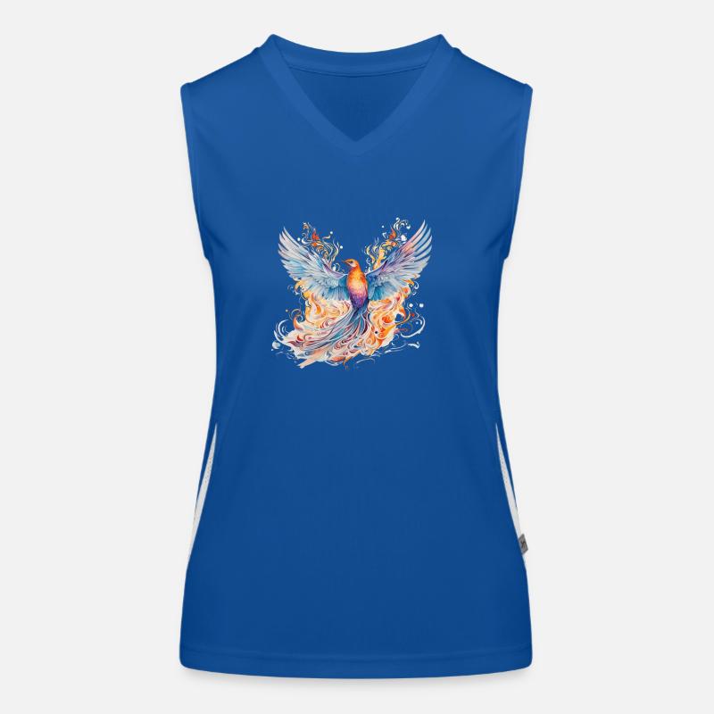 Paradies-Vogel Funktionelles Kontrast-Tank Top für Frauen