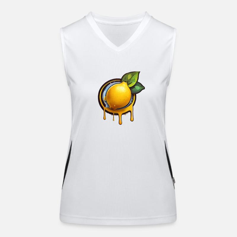 Zitrone Funktionelles Kontrast-Tank Top für Frauen