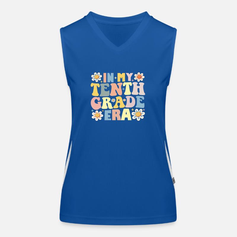 Teacher Student 10th Grade In My Tenth Grade Era Women's Functional Contrast Tank Top