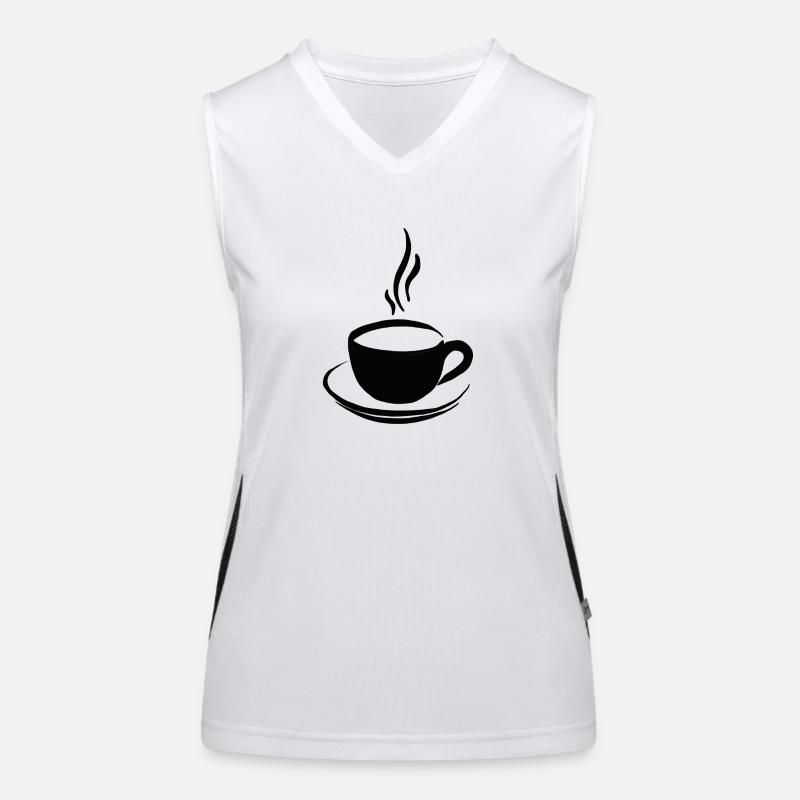 Kaffeepause Funktionelles Kontrast-Tank Top für Frauen