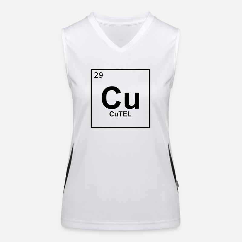 CuTEL logo Women's Functional Contrast Tank Top
