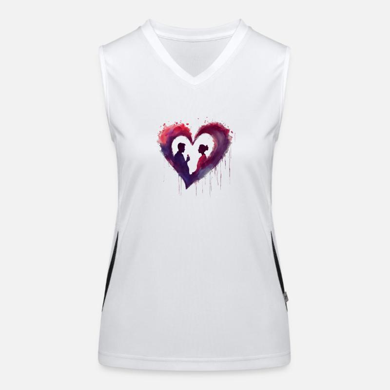 First Love Funktionelles Kontrast-Tank Top für Frauen