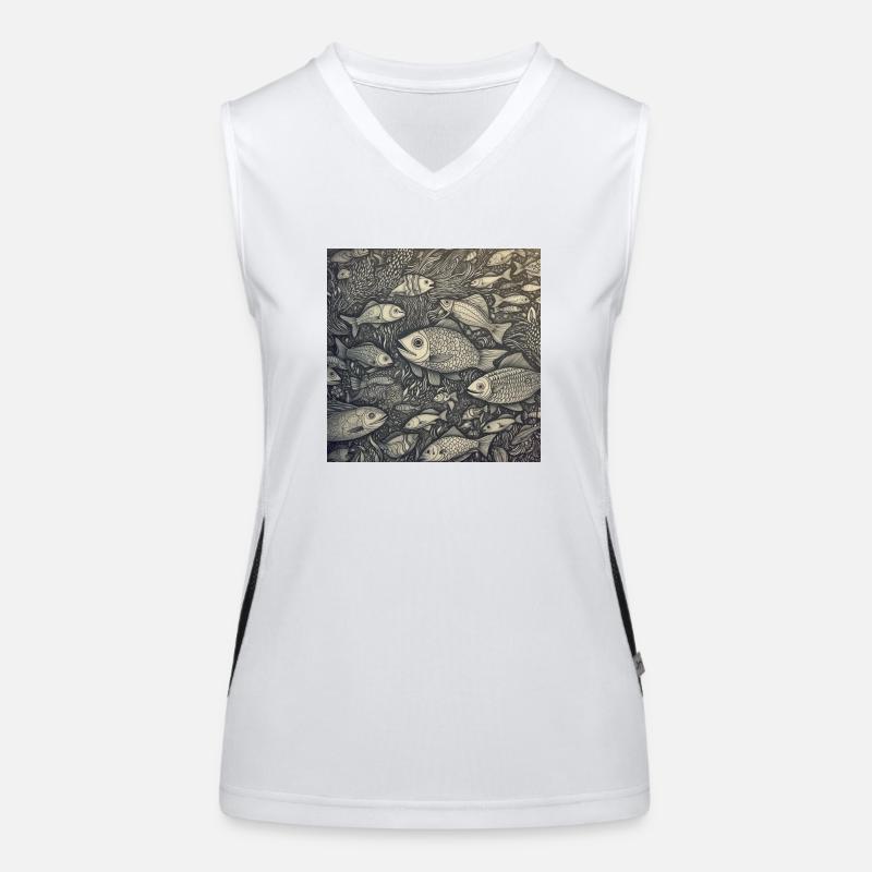 Laughing Fish Women's Functional Contrast Tank Top