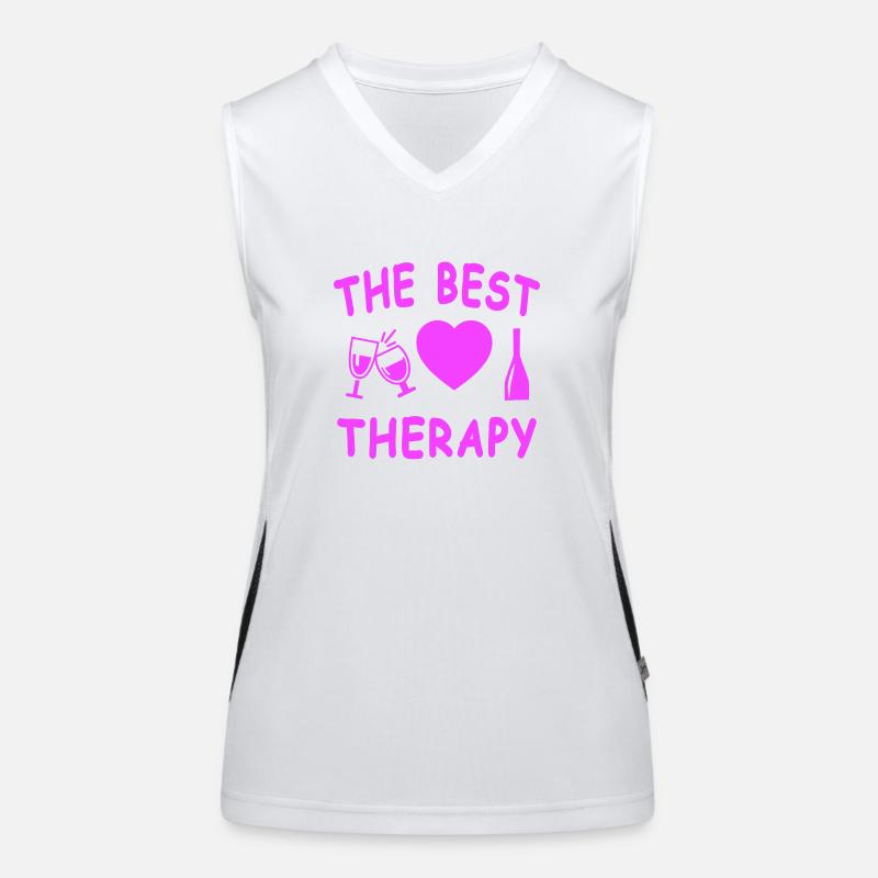 Wine Women's Functional Contrast Tank Top
