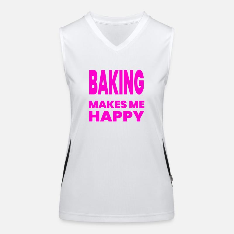 Backen Funktionelles Kontrast-Tank Top für Frauen