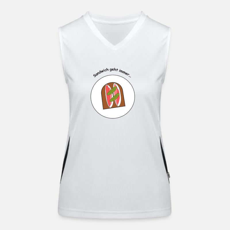 Sandwich geht immer Funktionelles Kontrast-Tank Top für Frauen