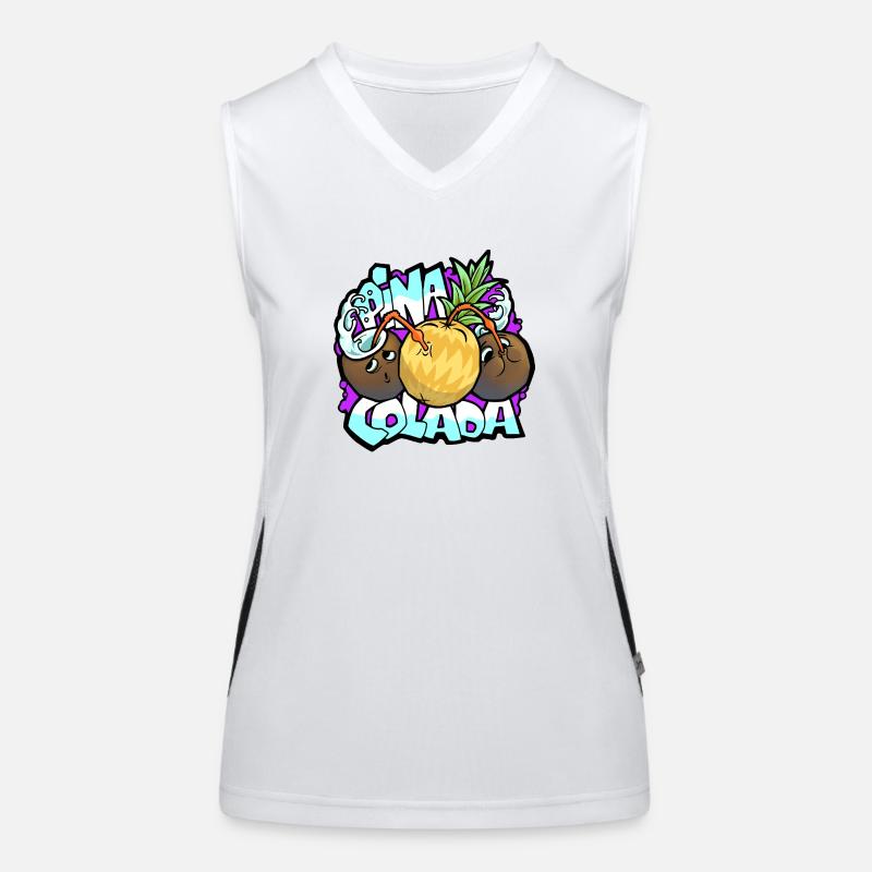 Pina Colada Débardeur respirant contrasté Femme