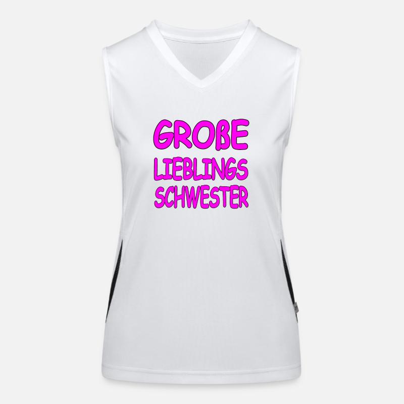 Schwester Funktionelles Kontrast-Tank Top für Frauen