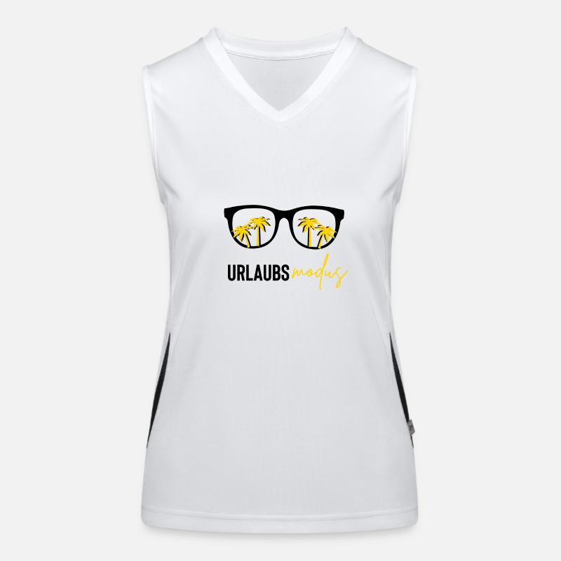 urlaubsmodus Funktionelles Kontrast-Tank Top für Frauen