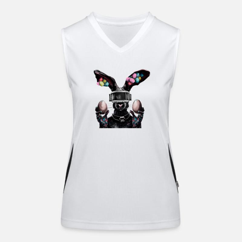 Easter Hase_04 Women's Functional Contrast Tank Top