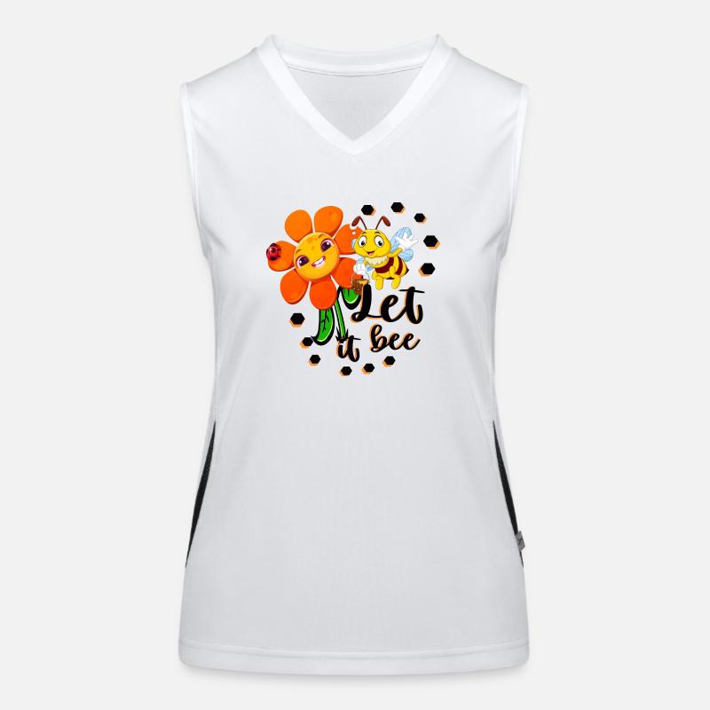 Let it Bee Women's Functional Contrast Tank Top