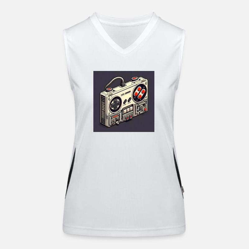 Joystick 13 Funktionelles Kontrast-Tank Top für Frauen