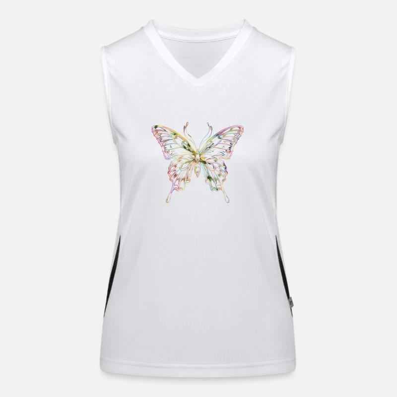 Neon Butterfly Women's Functional Contrast Tank Top