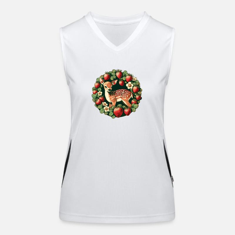 Rehbrauner Frühling Funktionelles Kontrast-Tank Top für Frauen