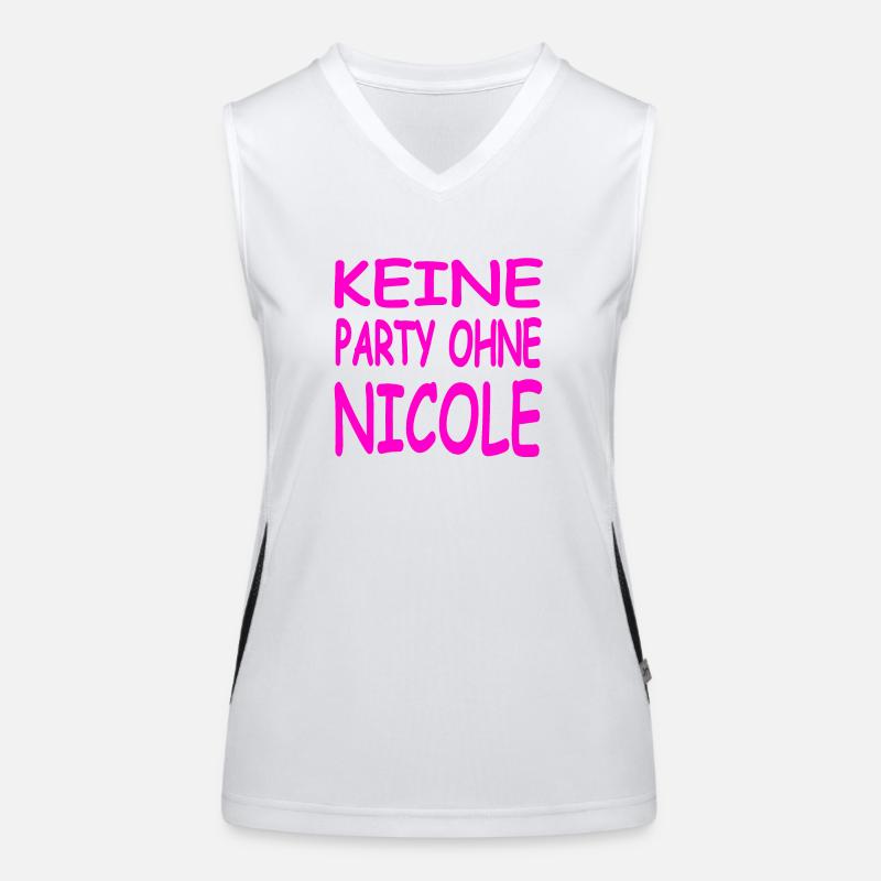 Party Funktionelles Kontrast-Tank Top für Frauen