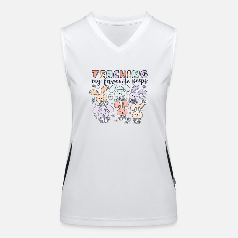 Teaching My Favorite Peeps Women's Functional Contrast Tank Top