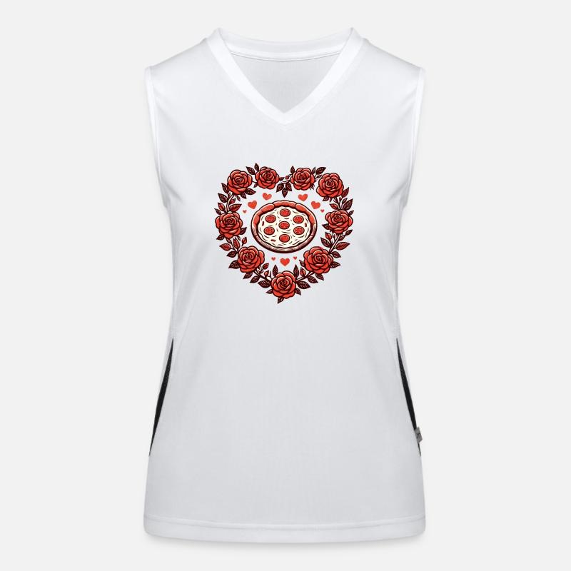 Pizza Lover Women's Functional Contrast Tank Top