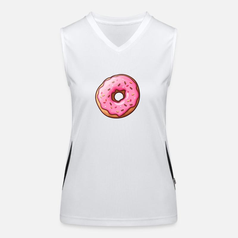 Donut Funktionelles Kontrast-Tank Top für Frauen