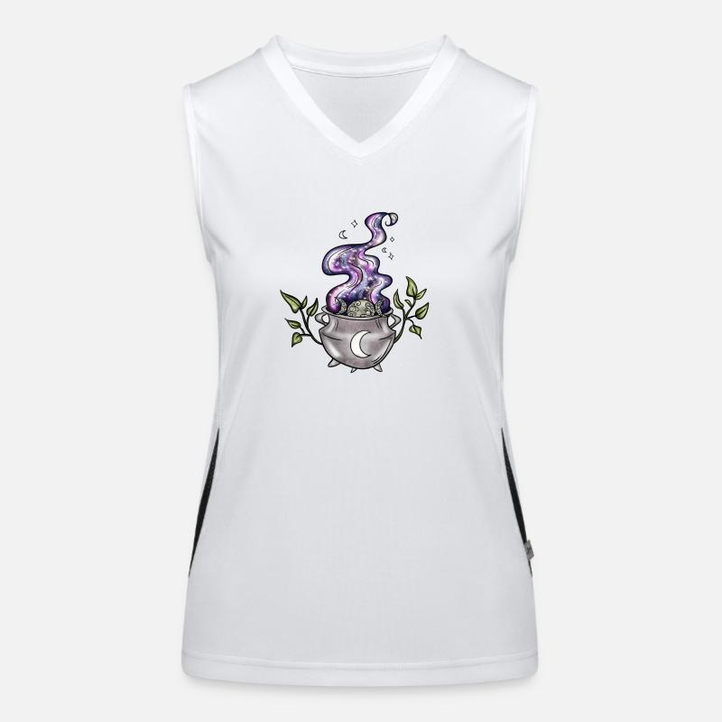 Mond Funktionelles Kontrast-Tank Top für Frauen
