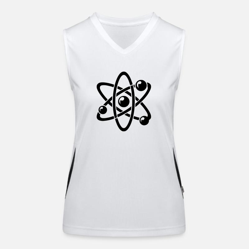 Atomic Nucleus Physics Atom Electron Atomic Model Women's Functional Contrast Tank Top