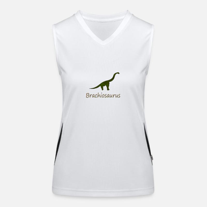 Brachiosaurus Funktionelles Kontrast-Tank Top für Frauen