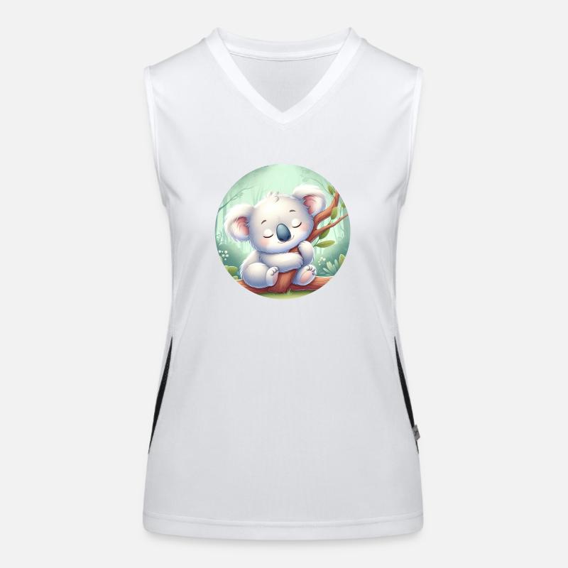 glücklicher Koalabär Koala Funktionelles Kontrast-Tank Top für Frauen