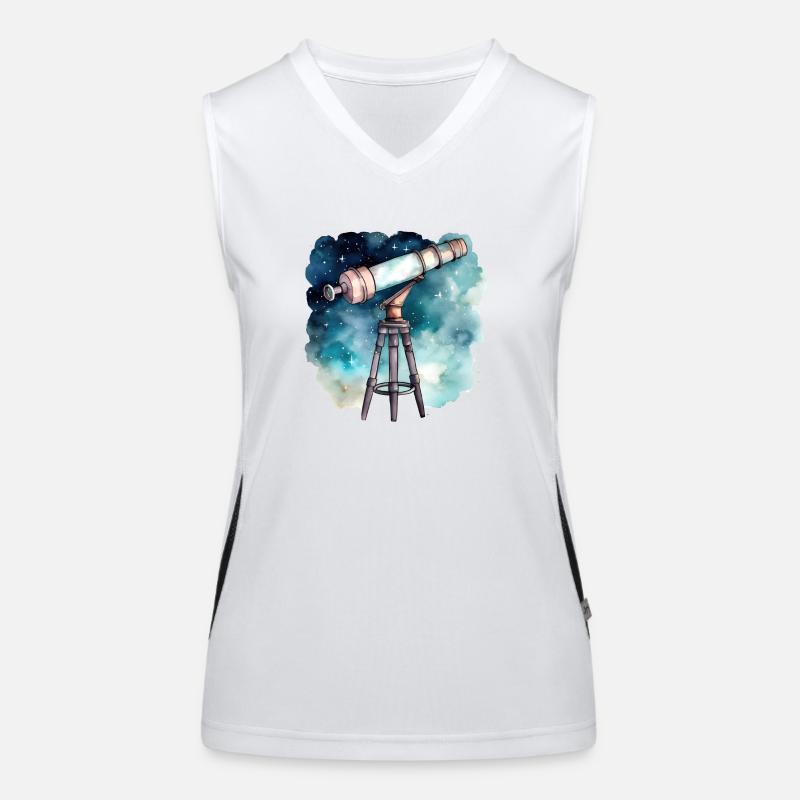 Fernrohr Funktionelles Kontrast-Tank Top für Frauen