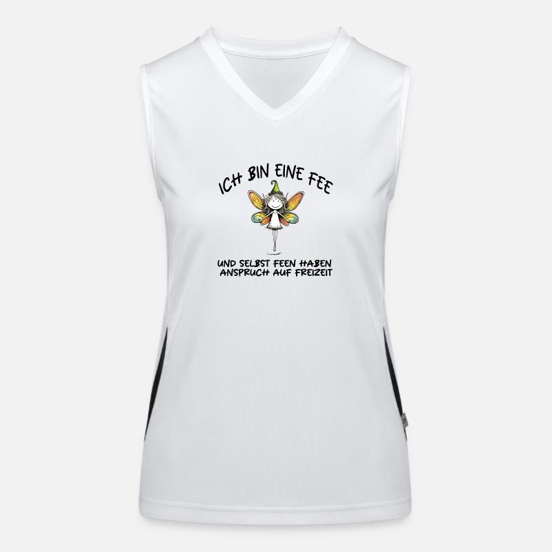 ICH BIN EINE FEE Funktionelles Kontrast-Tank Top für Frauen