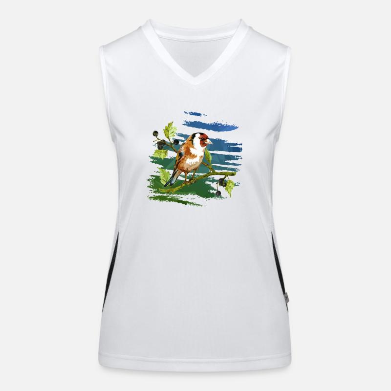 Bunter Vogel Funktionelles Kontrast-Tank Top für Frauen