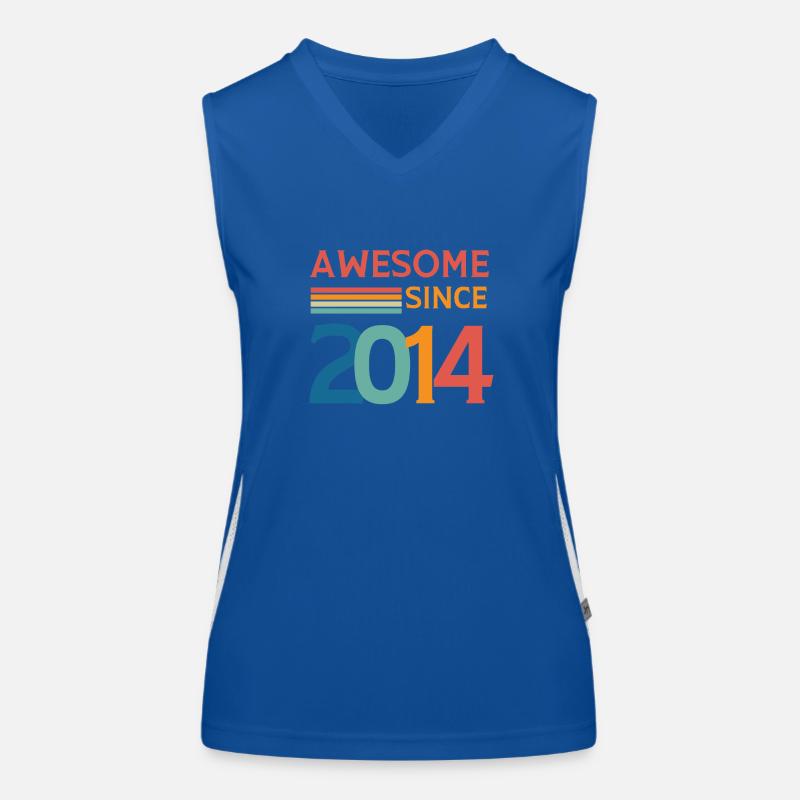 Awesome since 2014 Débardeur respirant contrasté Femme