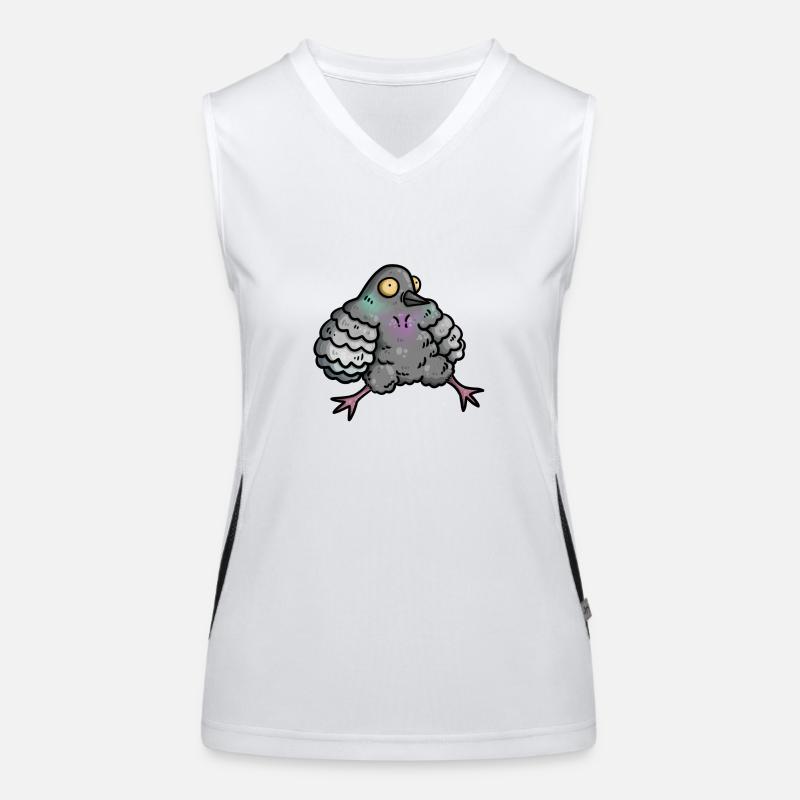 Taube Funktionelles Kontrast-Tank Top für Frauen