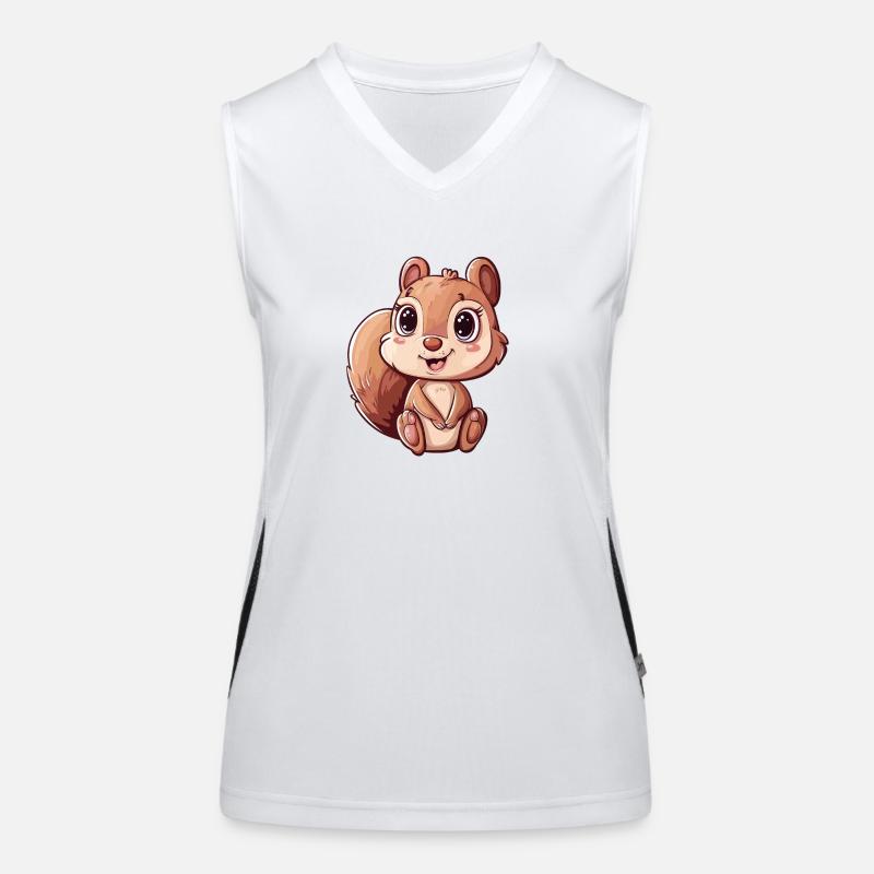 Entzückendes Eichhörnchen Motiv Für Dich Funktionelles Kontrast-Tank Top für Frauen