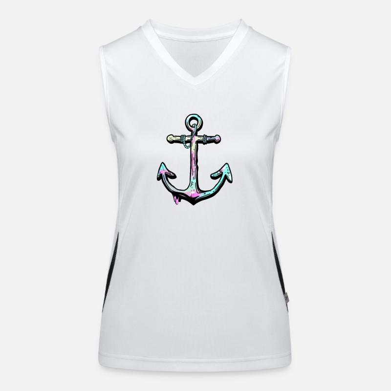 Anker Funktionelles Kontrast-Tank Top für Frauen