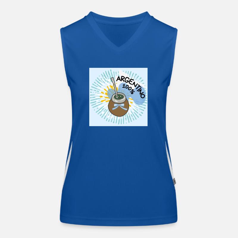 Argentinischer Kumpel. Funktionelles Kontrast-Tank Top für Frauen