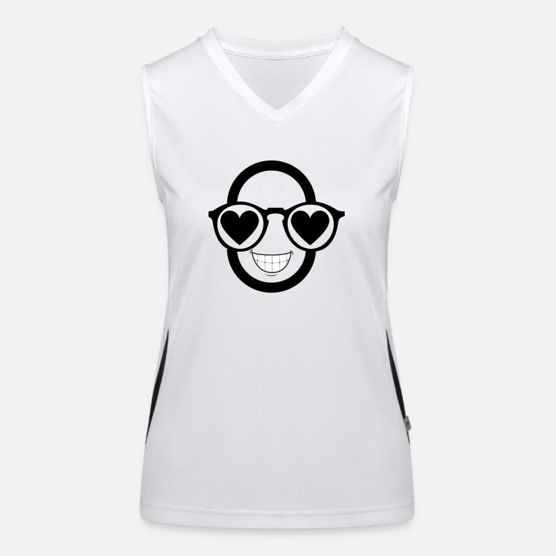Verliebter Mann Funktionelles Kontrast-Tank Top für Frauen