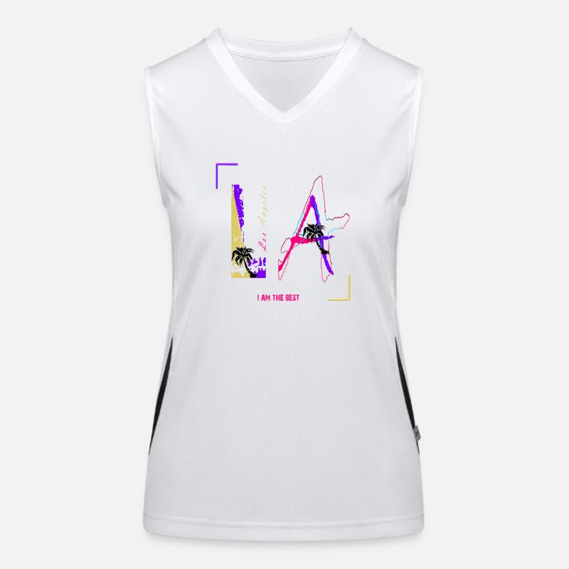 Los Angeles - LA - Ich bin das Beste T-Shirt Funktionelles Kontrast-Tank Top für Frauen