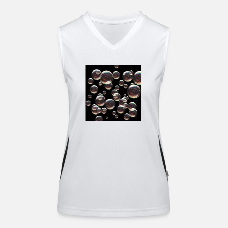 bubbles Women's Functional Contrast Tank Top