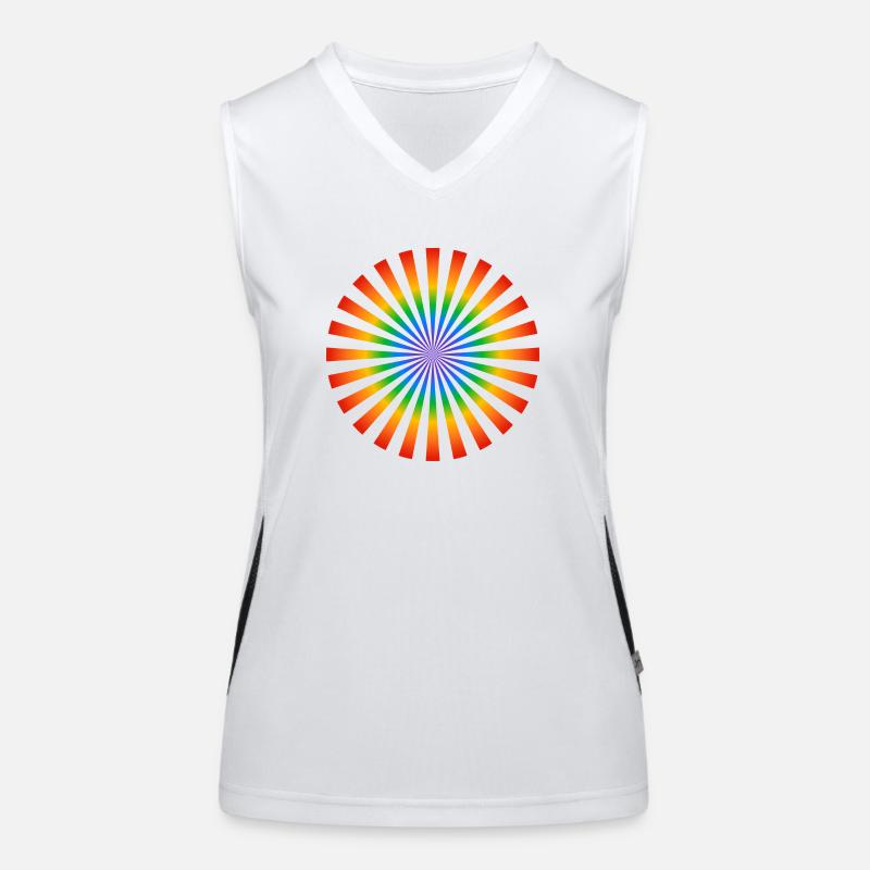 Pride-Blume Funktionelles Kontrast-Tank Top für Frauen