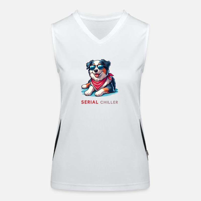 Australian Shepherd Funktionelles Kontrast-Tank Top für Frauen