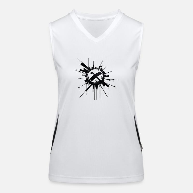 Kunst Splash Funktionelles Kontrast-Tank Top für Frauen