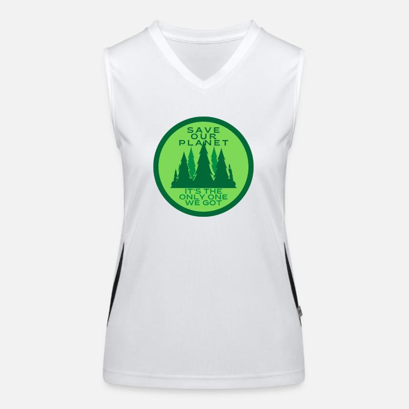 SAVE OUR PLANET Women's Functional Contrast Tank Top